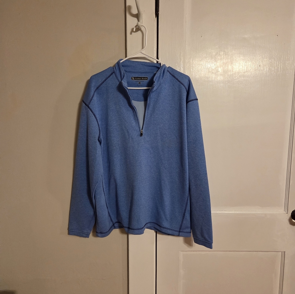 Pebble Beach Quarter Zip Mens Top, Large